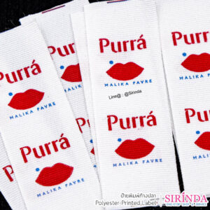 ป้ายพิมพ์ก้างปลา Polyester Printed Label
