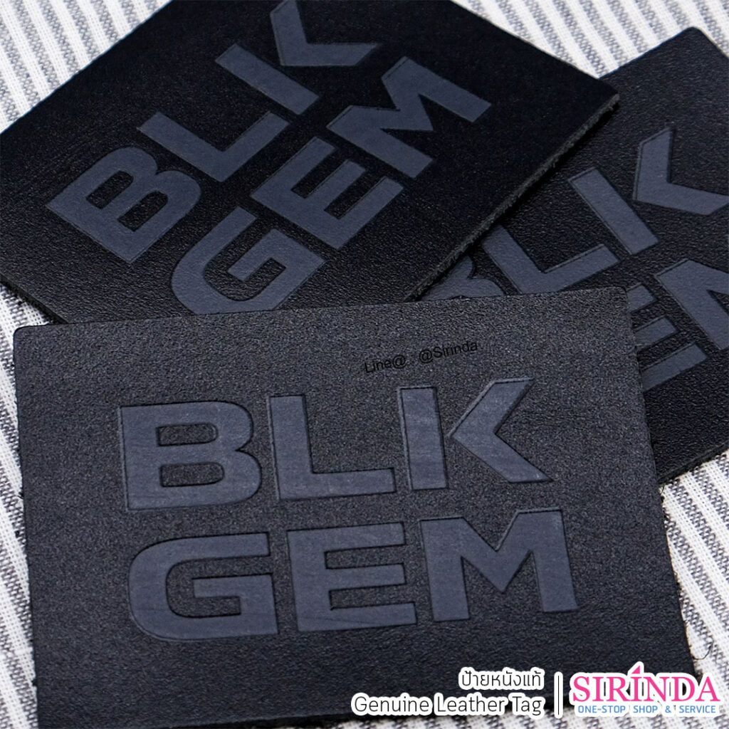 ป้ายหนังแท้ Genuine Leather Tag